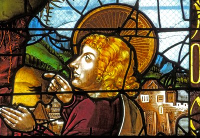 Window depicting Saint John at the Transfiguration by French School